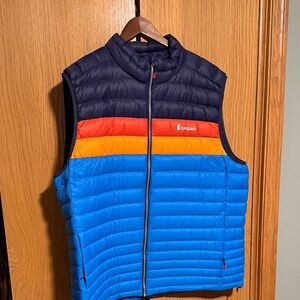 Cotopaxi Blue and Orange Puffer Vest